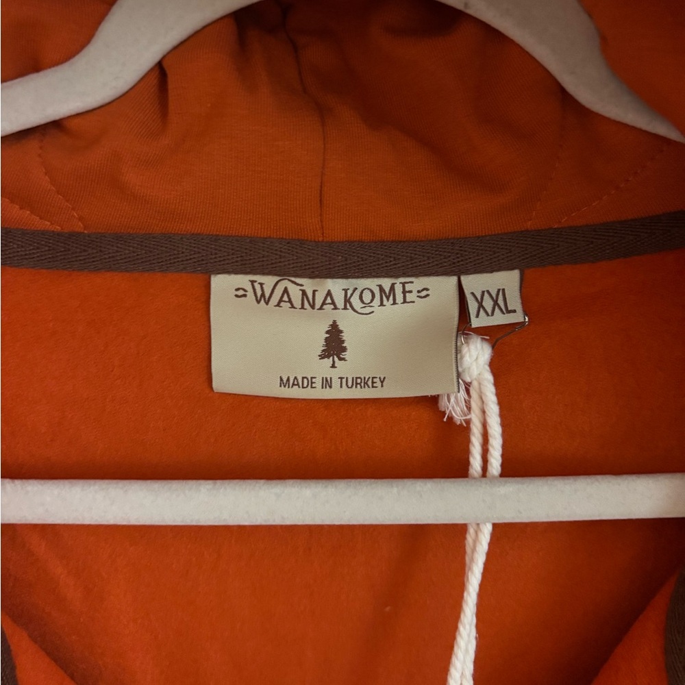NWT Wanakome Orange Hooded Sweatshirt Women’s XXL - Picture 3 of 7